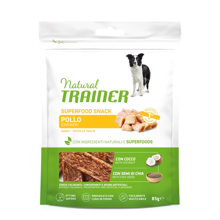 Natural Trainer Dog Snack Superfood Pollo 85 gr Cani