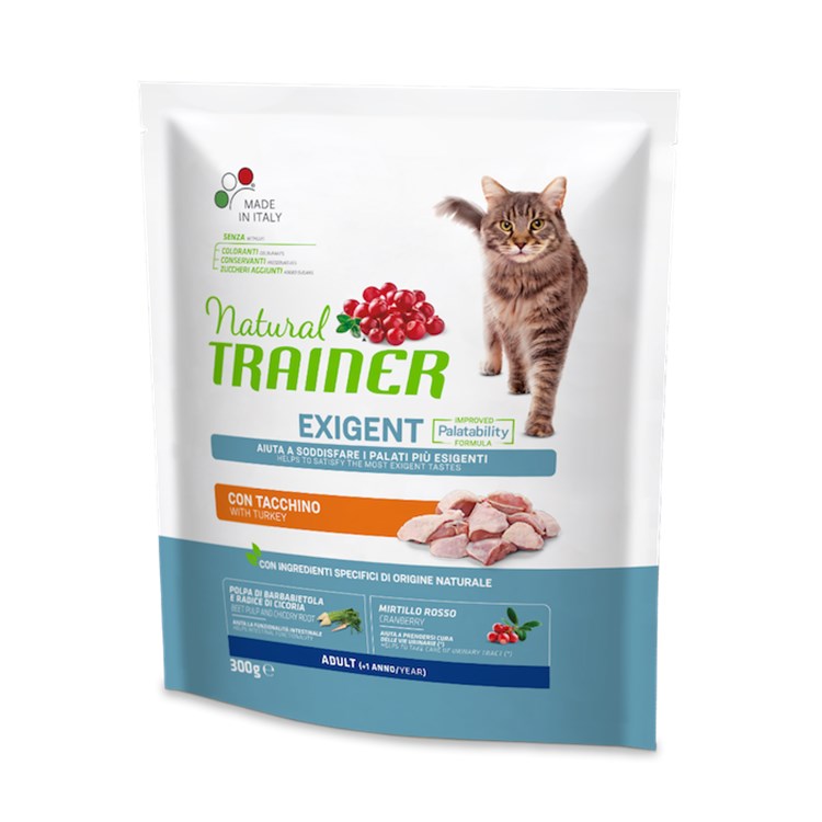 Natural Trainer Exigent Tacchino 300 gr Gatto