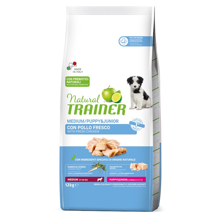 Natural Trainer Puppy Junior Medium 12 kg