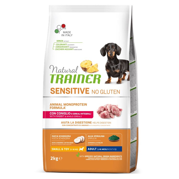 Natural Trainer Sensitive Mini Adult Coniglio 2 kg Per Cane