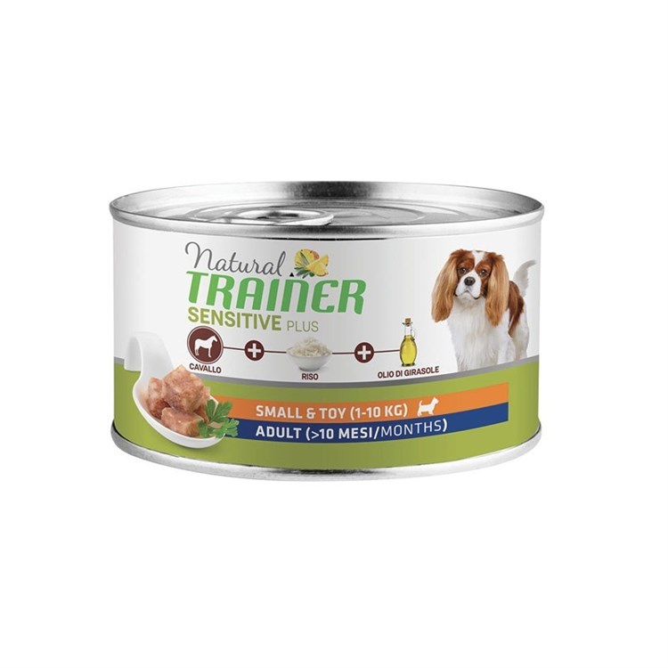 Natural Trainer Sensitive Plus Mini Adult Cavallo 150 gr Umido Cane