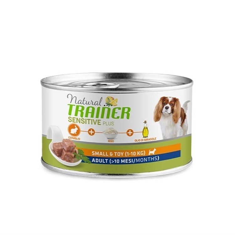 Natural Trainer Sensitive No Gluten Mini Adult Coniglio 150 gr Umido Cane