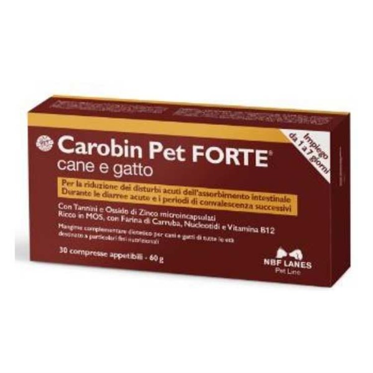 NBF Lanes Carobin Pet Forte 30 Compresse Per Cani E Gatti