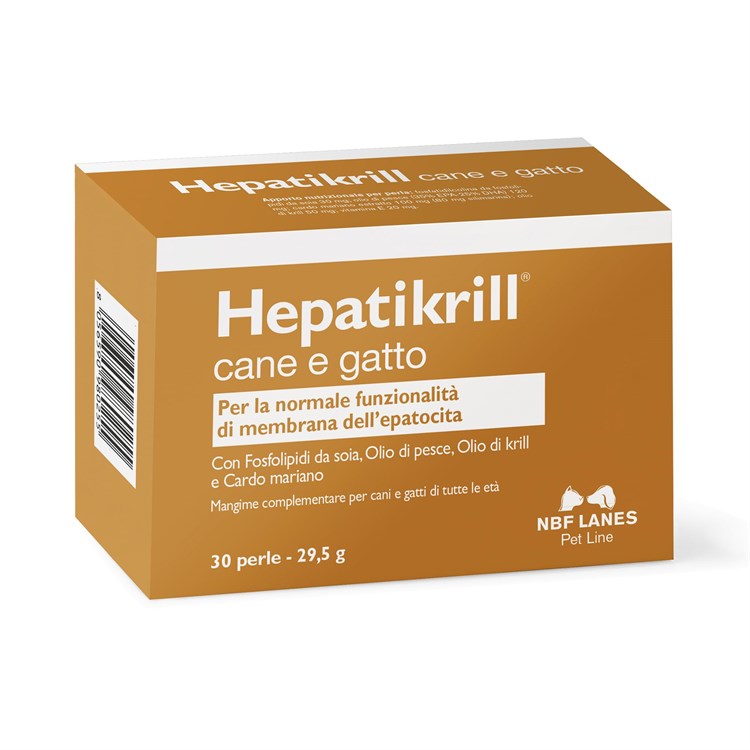 NBF Lanes Hepatikrill 30 Perle Cane e Gatto