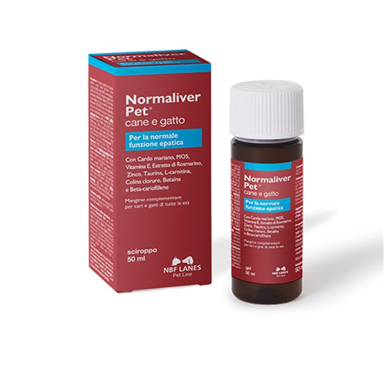 NBF Lanes Normaliver Pet Sciroppo 50 ML Per Cani e Gatti