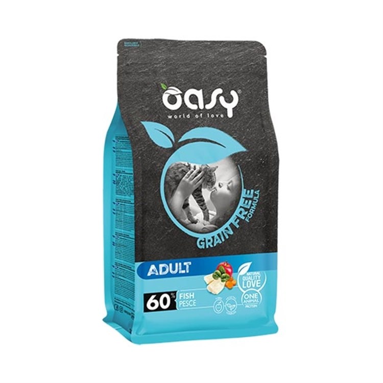 Oasy Cat Adult Grain Free Pesce 7,5 Kg Per Gatti