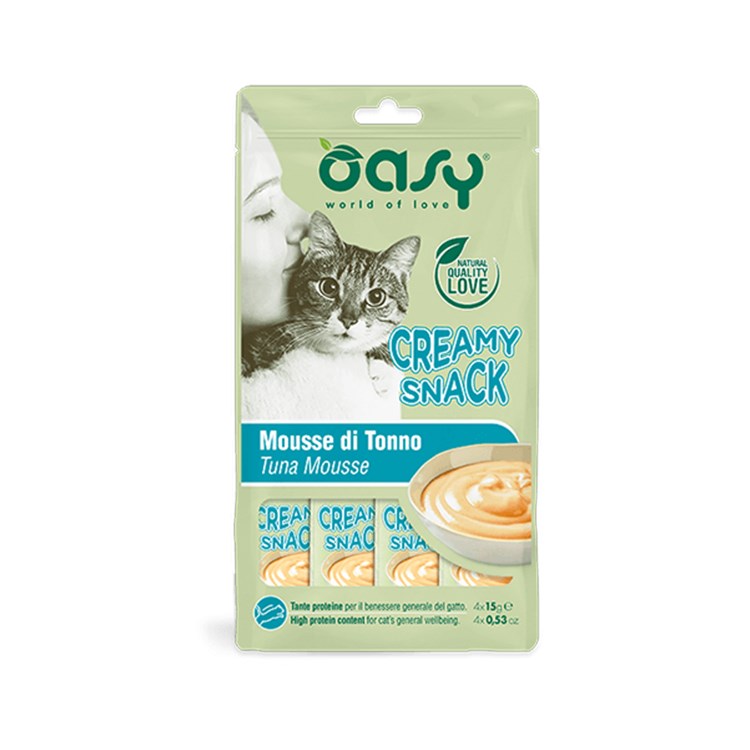 Oasy Creamy Snack Mousse Di Tonno 4 x 15 gr