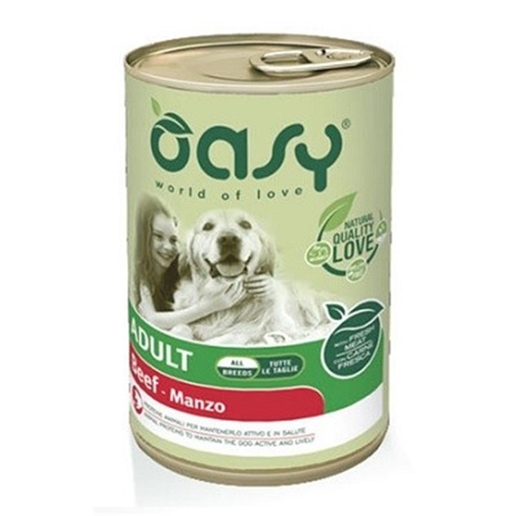 Oasy Dog Pate' Manzo 400 gr Umido Per Cani