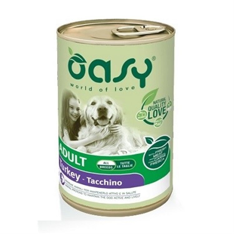 Oasy Dog Pate' Tacchino 400 gr Umido Per Cani