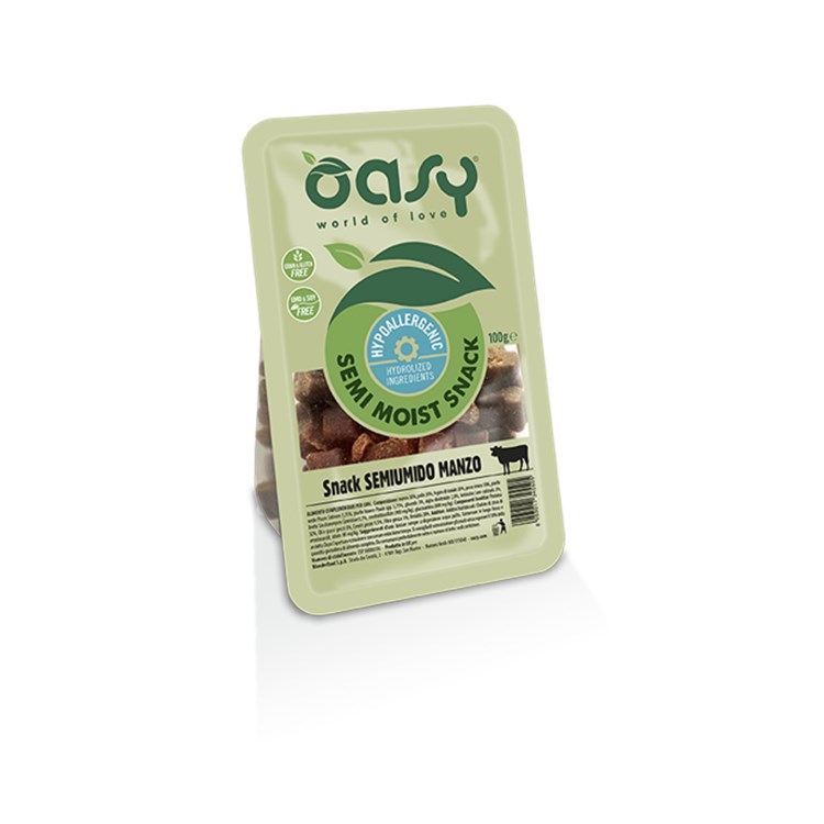 Oasy Snack Semi Umido Tacchino 100 gr per Cani