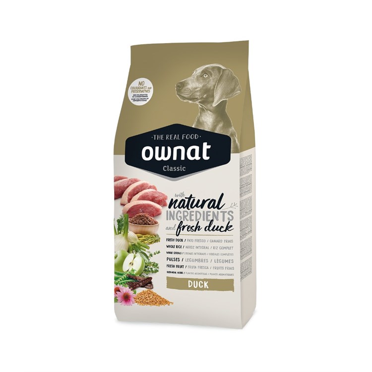 Ownat Classic Anatra 12 kg Crocchette Per Cani