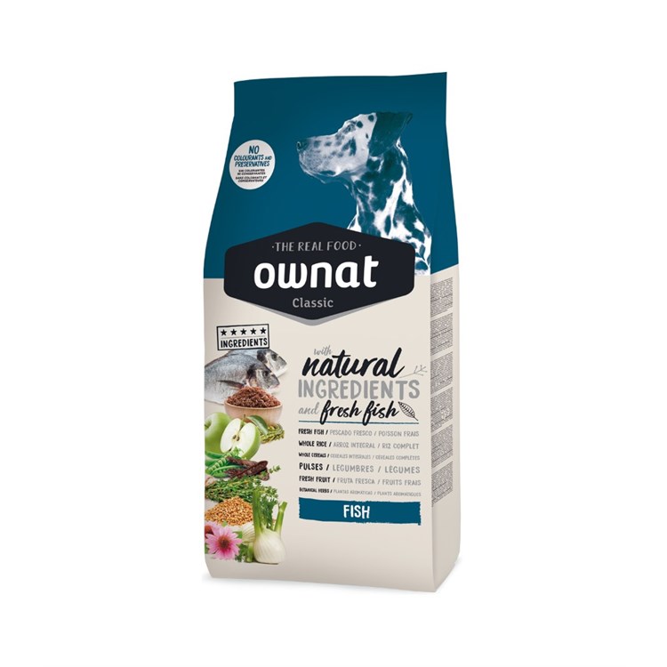 Ownat Classic Fisch 20 kg Crocchette Per Cani con Pesce