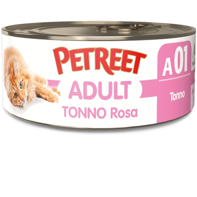 Petreet 70 gr Tonno Rosa A01 Cibo Per gatti
