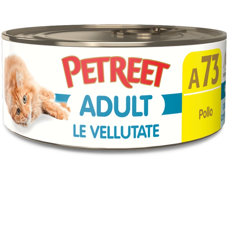 Petreet Vellutate Pollo 70 gr A73 Scatoletta Umido Gatto