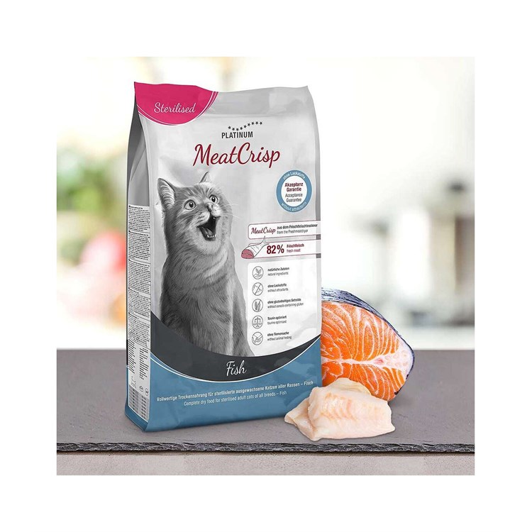 Platinum meatcrisp gatto sterilised pesce 3 kg