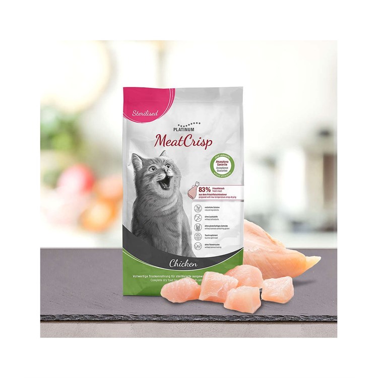 Platinum meatcrisp gatto sterilised pollo 400 gr