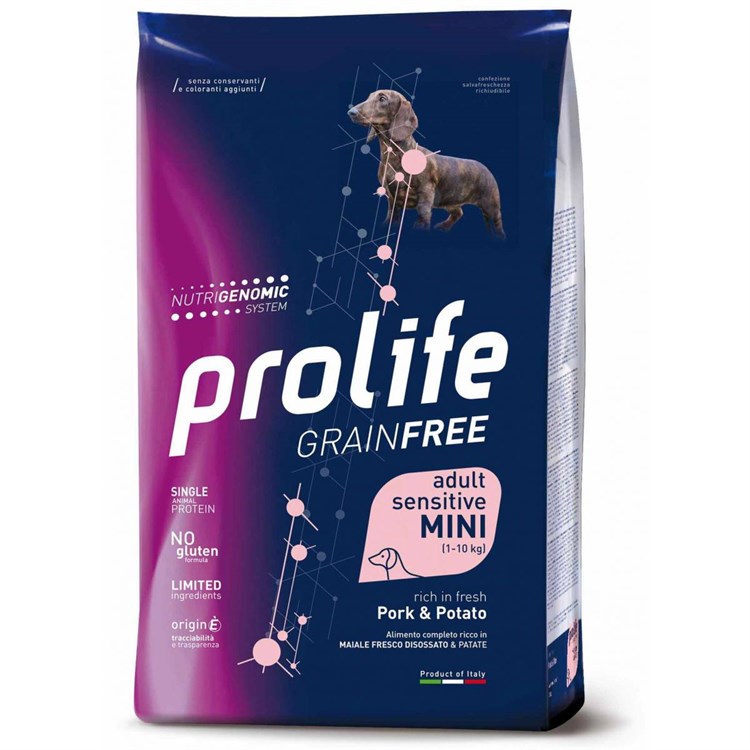 Prolife Dog Sensitive Mini Adult Maiale e Patate 2 kg (Pork) Grain Free