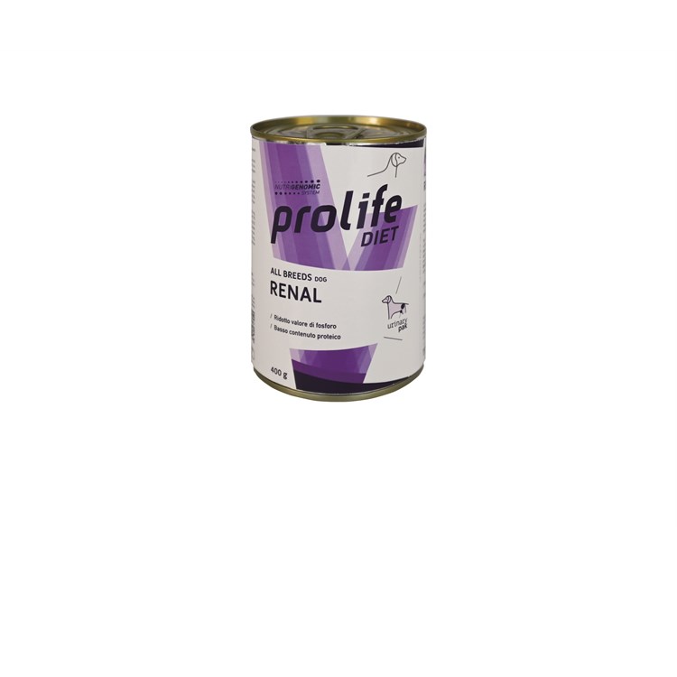 Prolife Dog Veterinary Renal 400 gr Umido Cane
