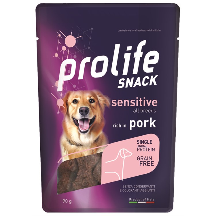Prolife Snack Sensitive Grain Free Adult Maiale 90 Gr Premi Cane