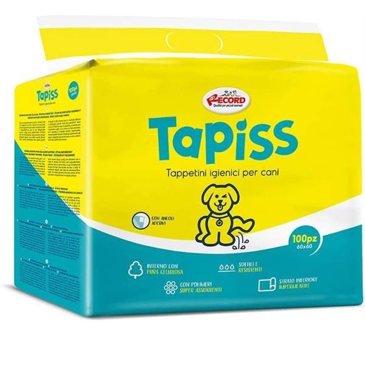 Record Tapiss 100 Tappetini Assorbenti Per Cani 60 x 60