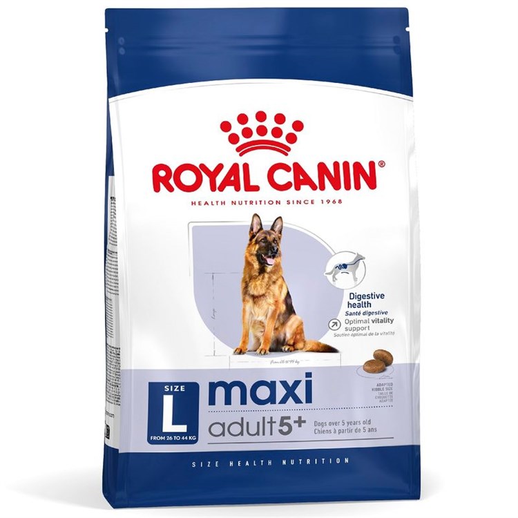 Royal Canin Maxi Adult 5 + Kg 4 Secco Cane