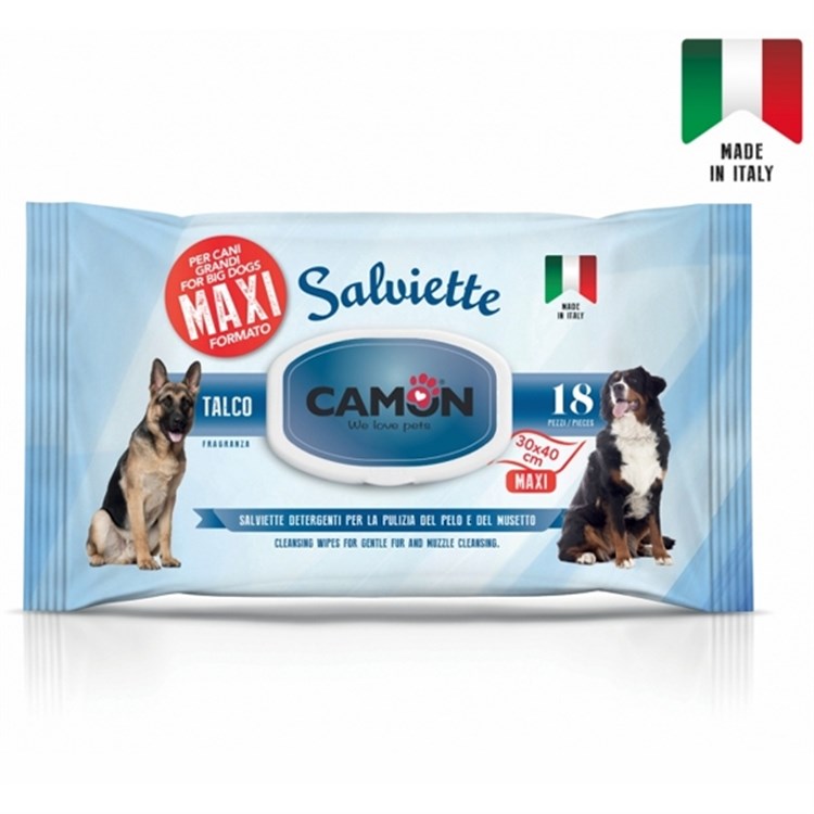 Salviette Maxi al Talco per Cani Grandi