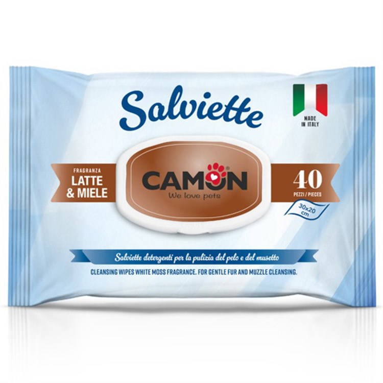 Salviettine Detergenti al Profumo diLatte e Miele