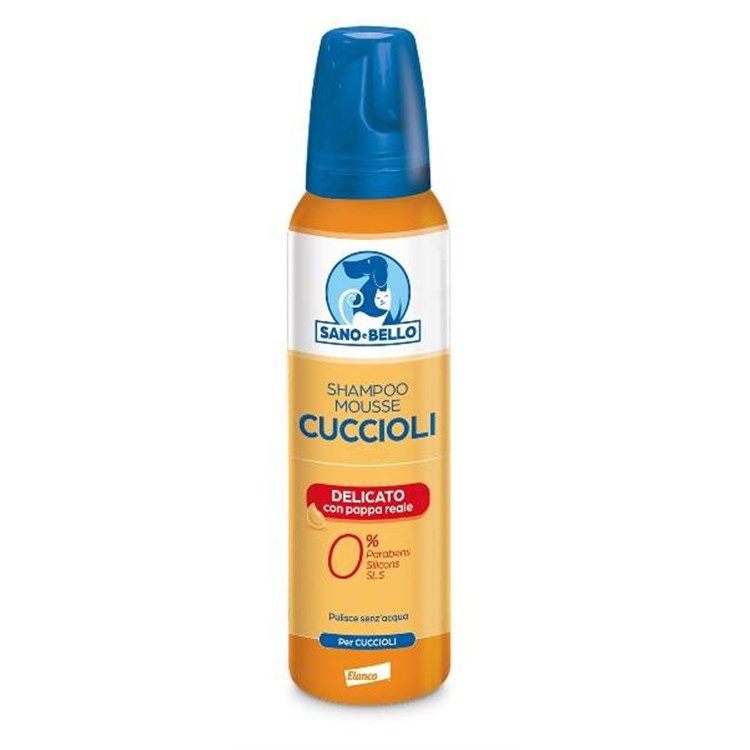 Sano e Bello Shampoo Mousse Pappa Reale 300 ml Cani e Cuccioli