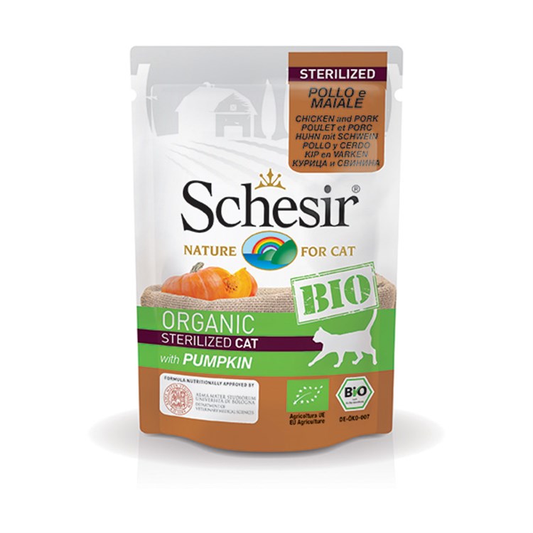 Bio Organic Adult Sterilized Pollo e Maiale con Zucca