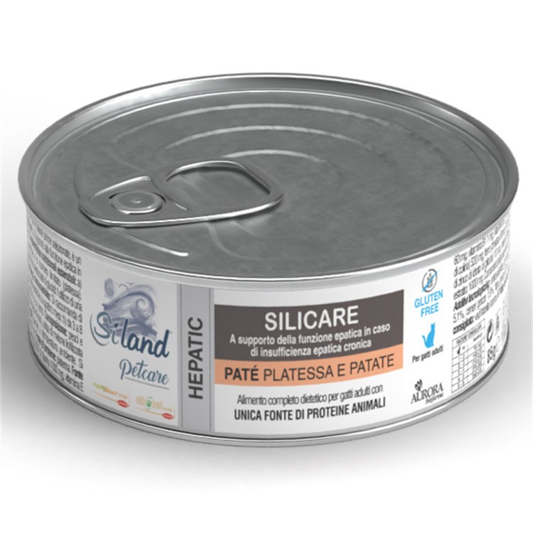 Siland Cat Adult Silicare Pat Platessa e Patate Hepatic 85 gr