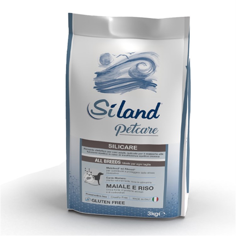 Siland Dog Adult Silicare Maiale e Riso 3 kg Crocchette Per Cani