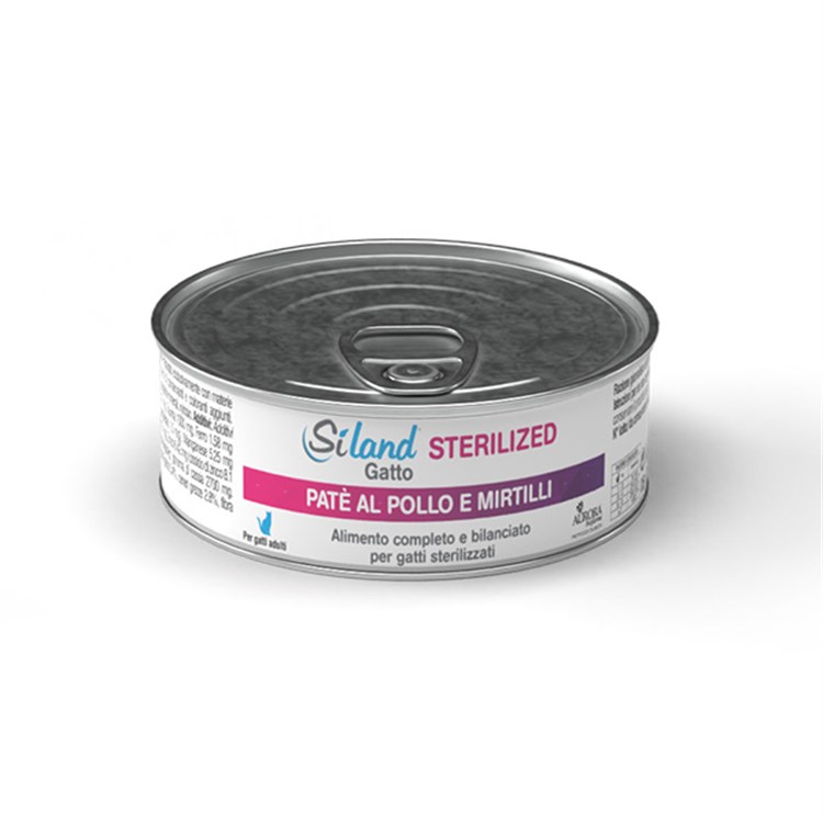 Siland cat Adult Sterilizzato Pollo  e Mirtilli 85gr