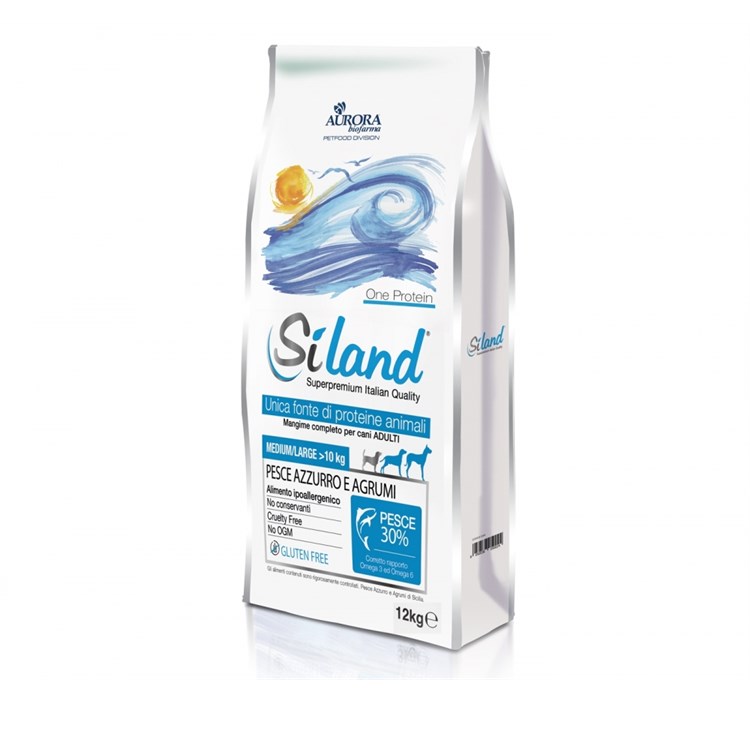 Siland Ipoallergenico Adult Medium Large Pesce Azzurro Agrumi 12 kg Cane