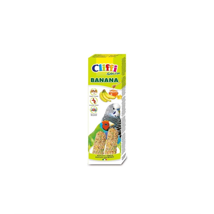 STICKS PAPPAGALLINI ESOTICI  CON BANANA E MIELE 