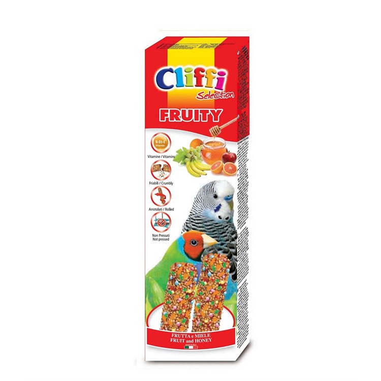 STICKS PAPPAGALLINI ESOTICI  CON FRUTTA E MIELE 