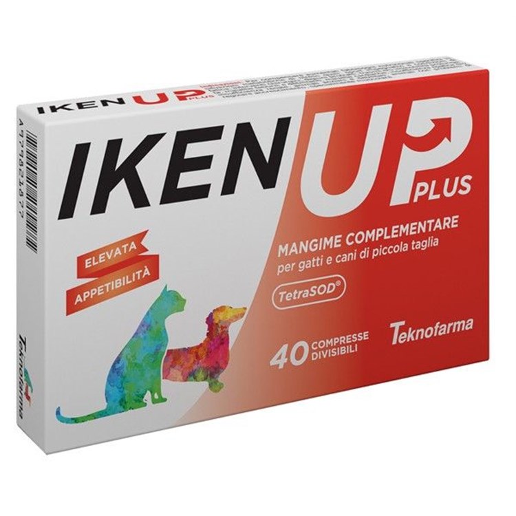 Teknofarma Iken Up Plus 40 Compresse Taglia piccola Per Cani e Gatti