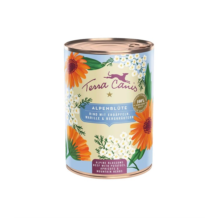 Terra Canis Flower Alpine Manzo 400 gr