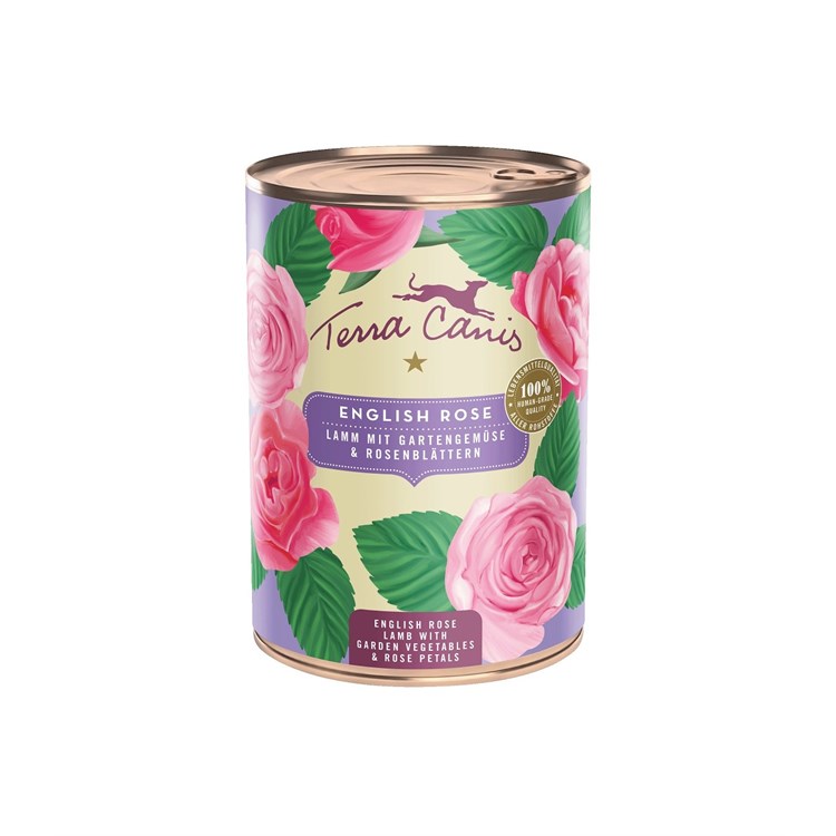 Terra Canis Flower English Rose Agnello 400 gr