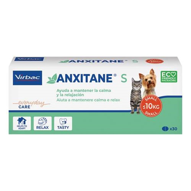 Virbac Anxitane S 30 Compresse Supplemento Nutrizionale Cani e Gatti