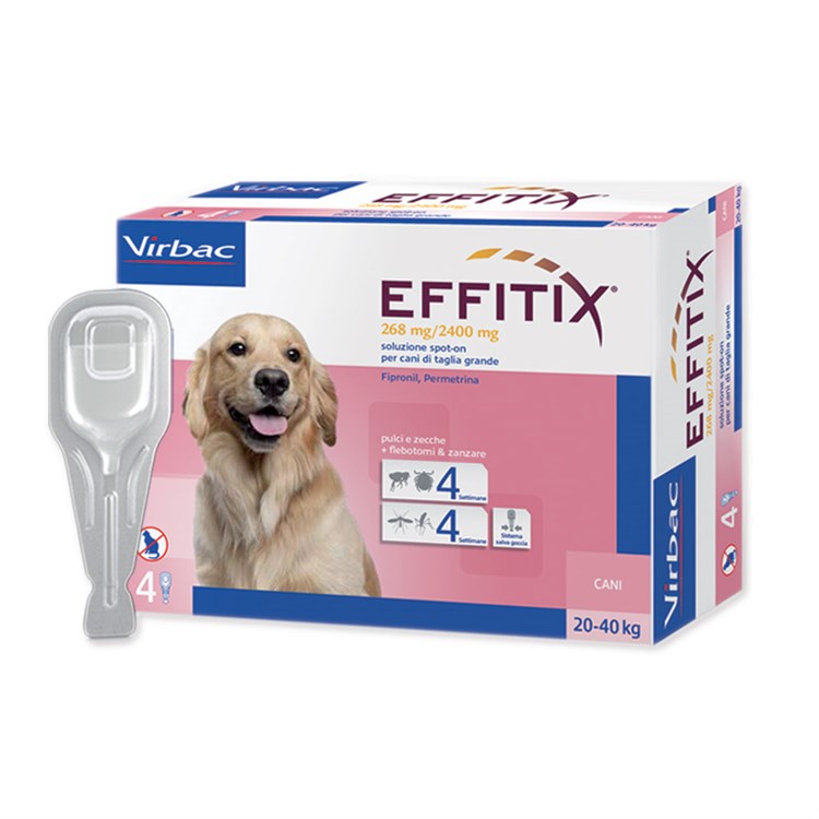 Virbac Effitix Cane Spot-on 20 - 40 kg 4 Pipette